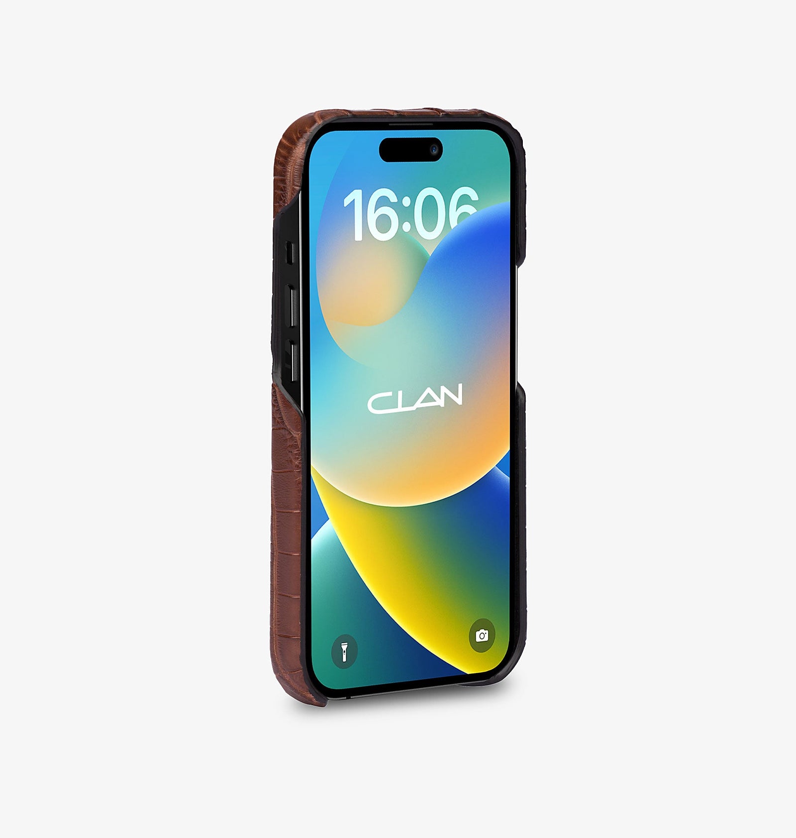 iPhone 15 Pro — Coccodrillo — Marrone — Visualizza immagine 3