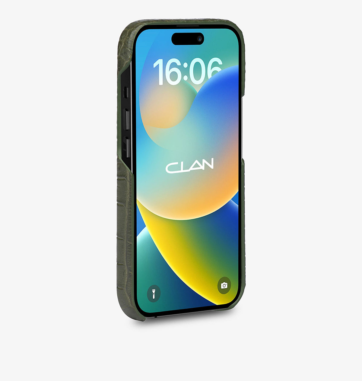 iPhone 15 Pro Max — Crocodile — Vert militaire — Voir l’image 3