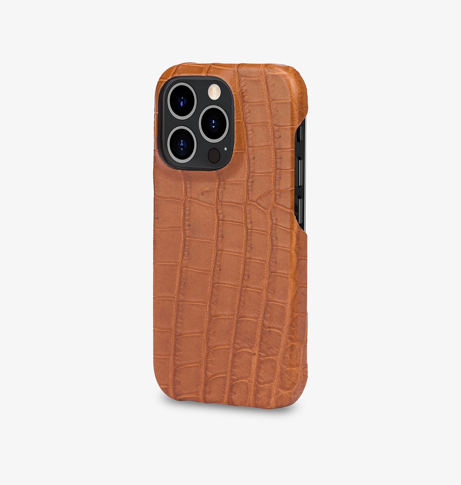 iPhone 15 Pro — Coccodrillo — Marrone chiaro — Visualizza immagine 2