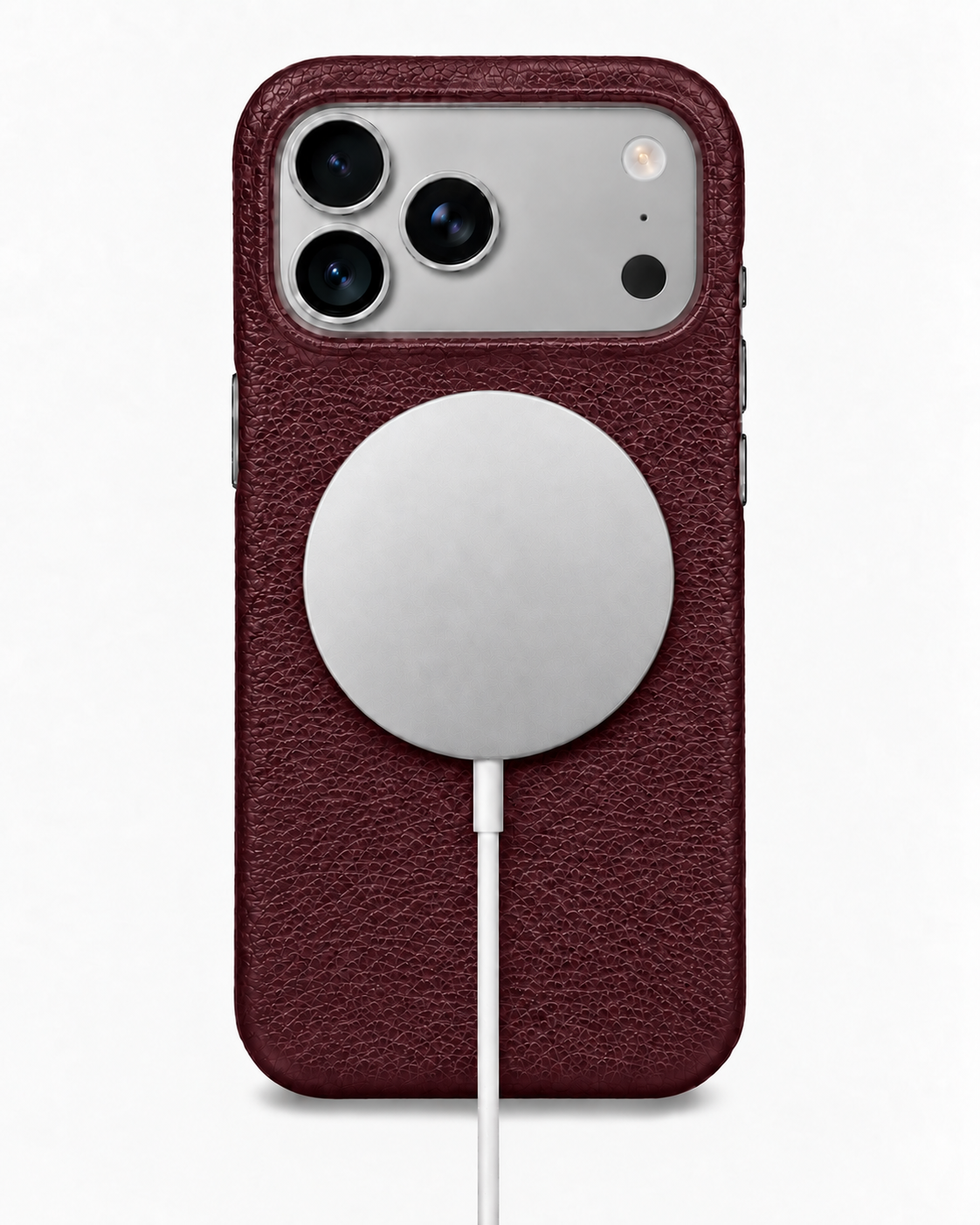 iPhone 17 Pro — iPhone 17 Pro— Calfskin — Burgundy — View image 5