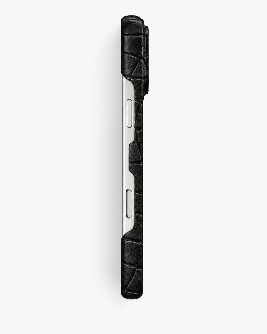 iPhone 16 Pro — Crocodile-embossed calfskin — Black — View image 4