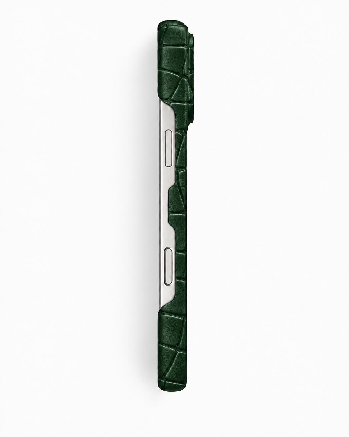 iPhone 16 Pro — Crocodile-embossed calfskin — Dark Green — View image 4