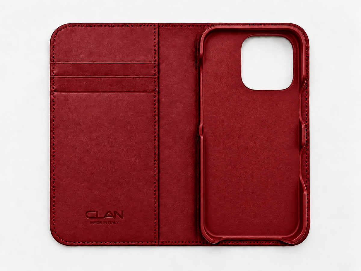 iPhone 16 Pro — Alligatore — Rosso ciliegia — Visualizza immagine 2