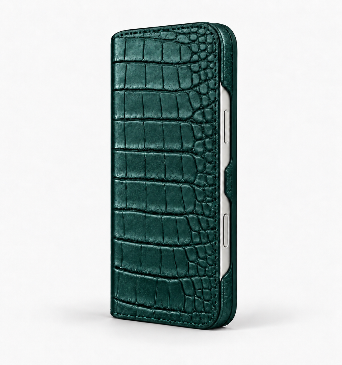 iPhone 16 Pro — Alligatore — Verde petrolio scuro — Visualizza immagine 4