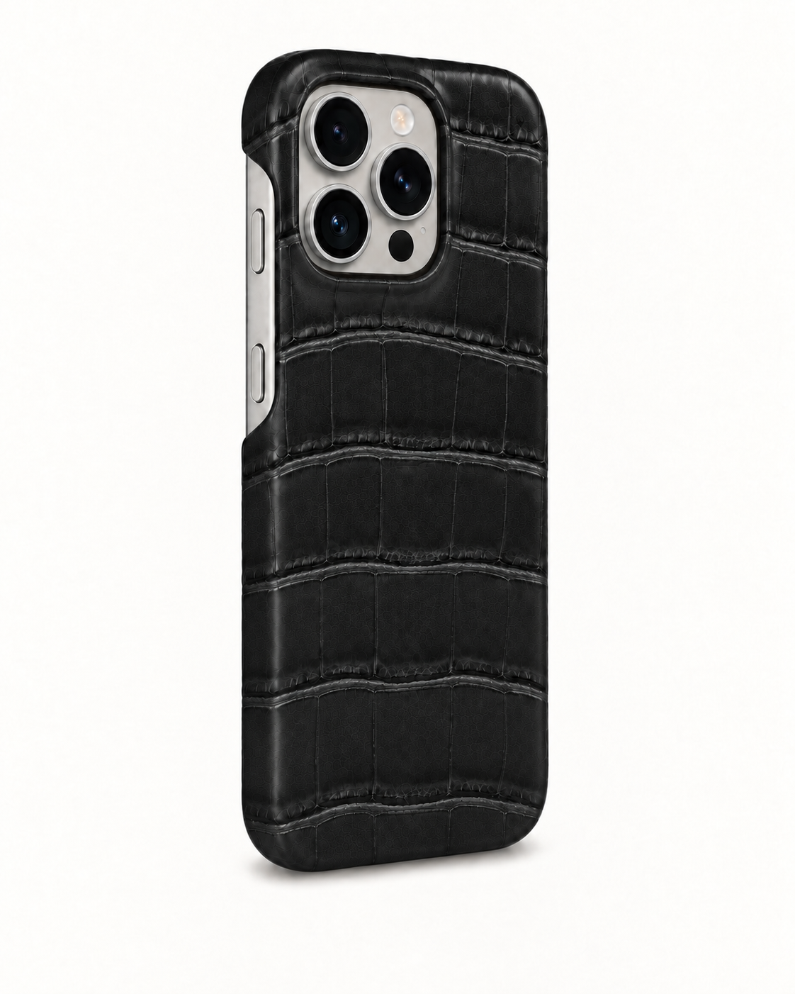iPhone 16 Pro — Crocodile — Noir — Voir l’image 2