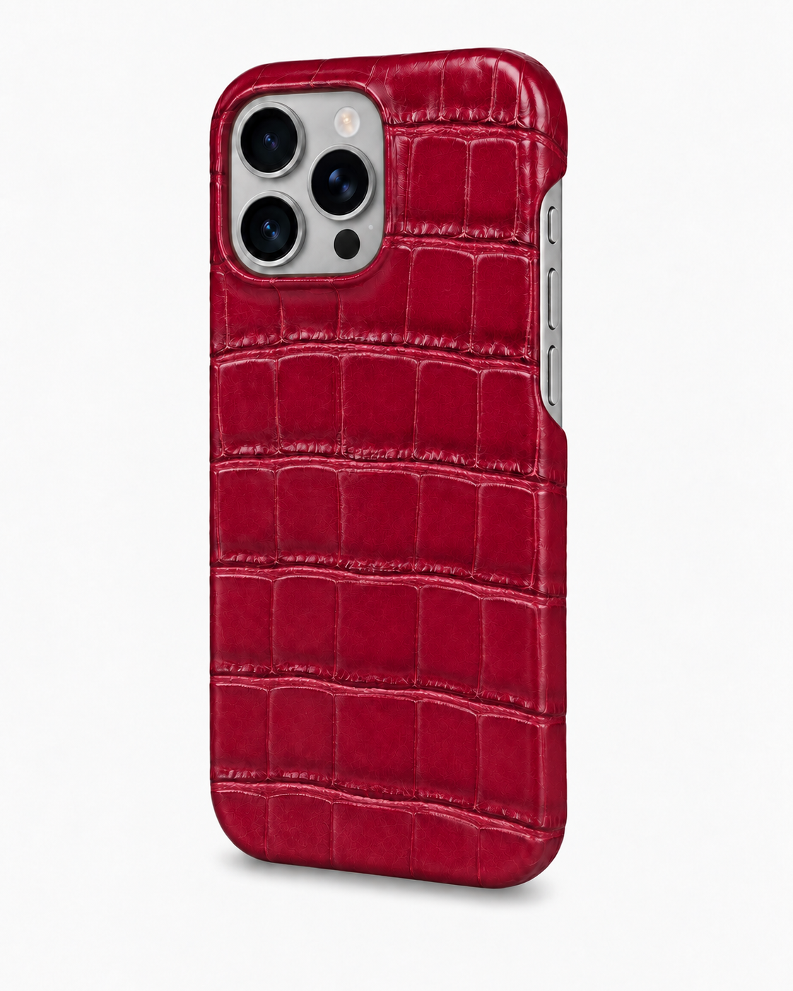 iPhone 16 Pro — Crocodile — Cherry Red — View image 2