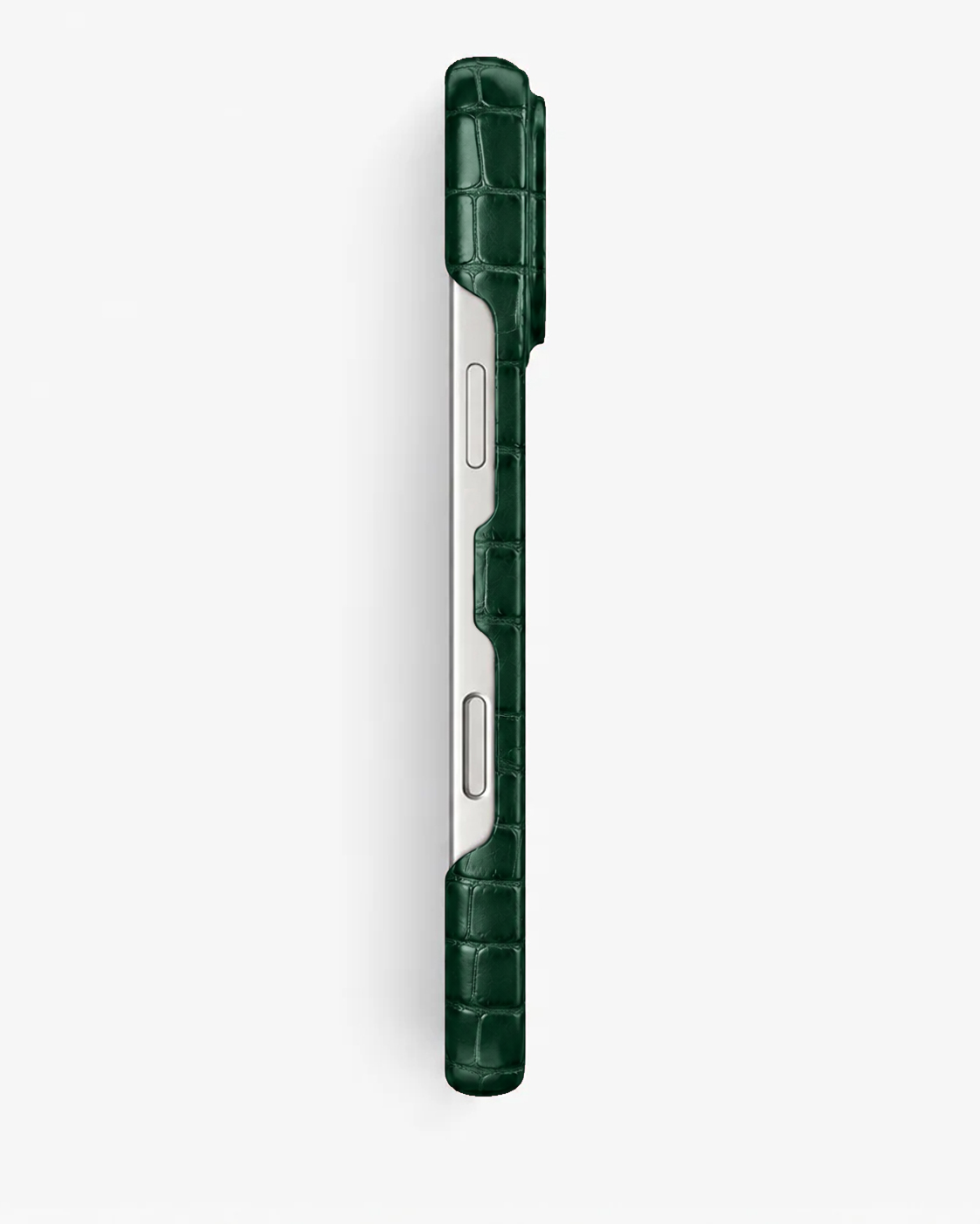 iPhone 17 Pro — Veau embossé crocodile — Vert foncé — Voir l’image 4