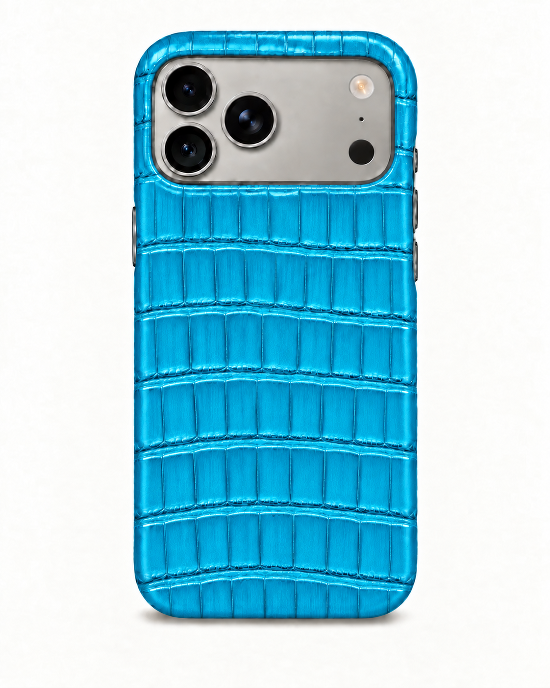 iPhone 17 Pro Max — Crocodile — Aqua Blue — View image 1