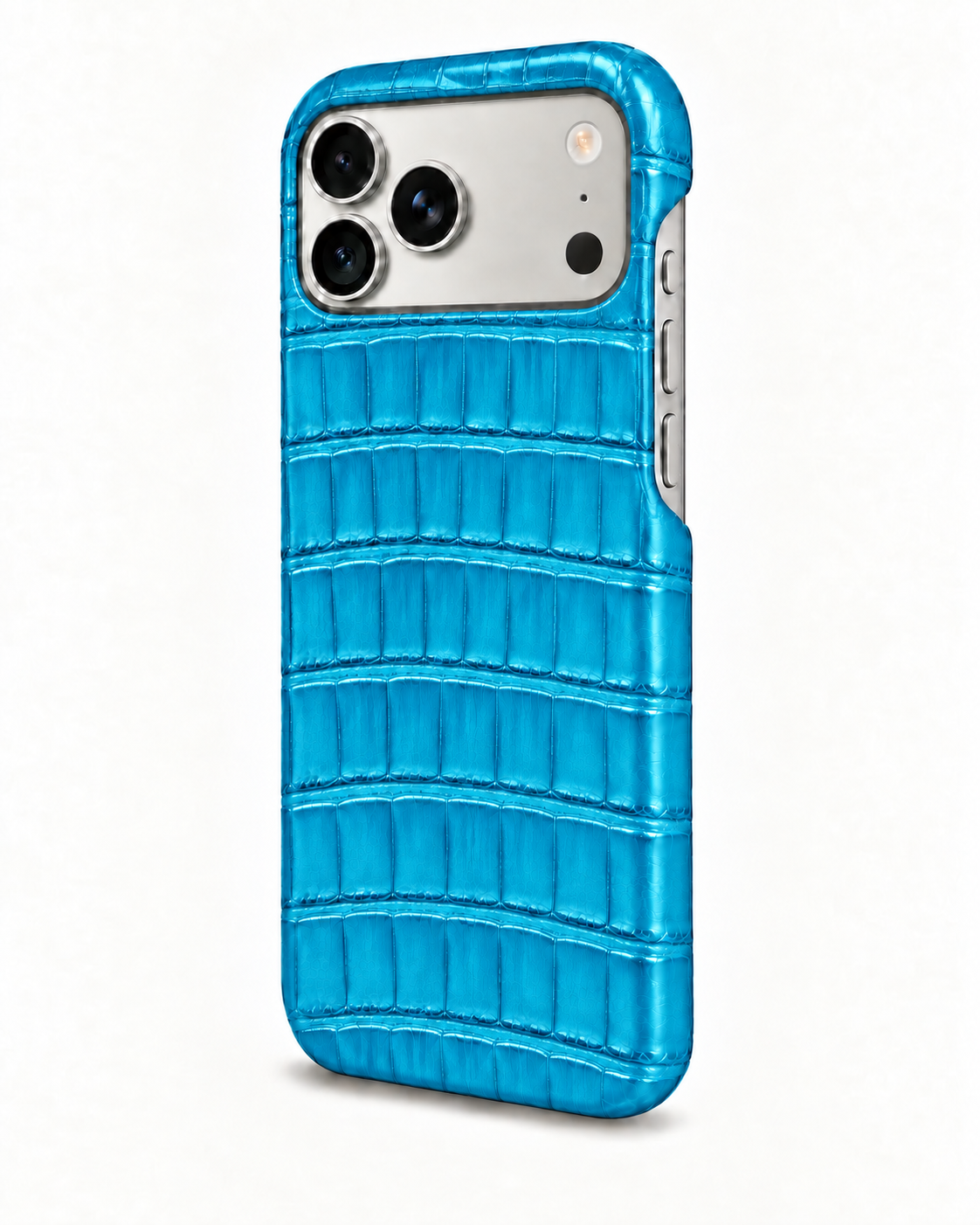 iPhone 17 Pro Max — Crocodile — Aqua Blue — View image 2
