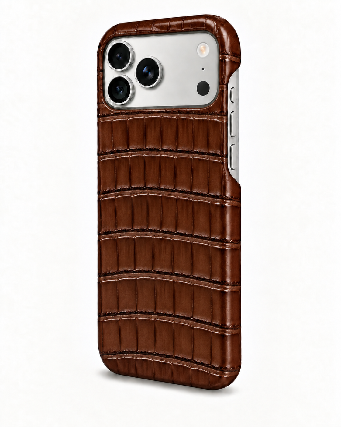 iPhone 17 Pro Max — Crocodile — Chocolat — Voir l’image 2