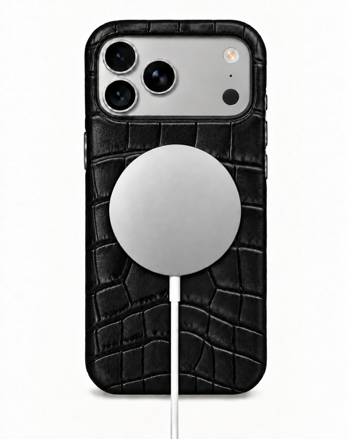 iPhone 18 Pro Max — Crocodile-embossed calfskin — Black — View image 5