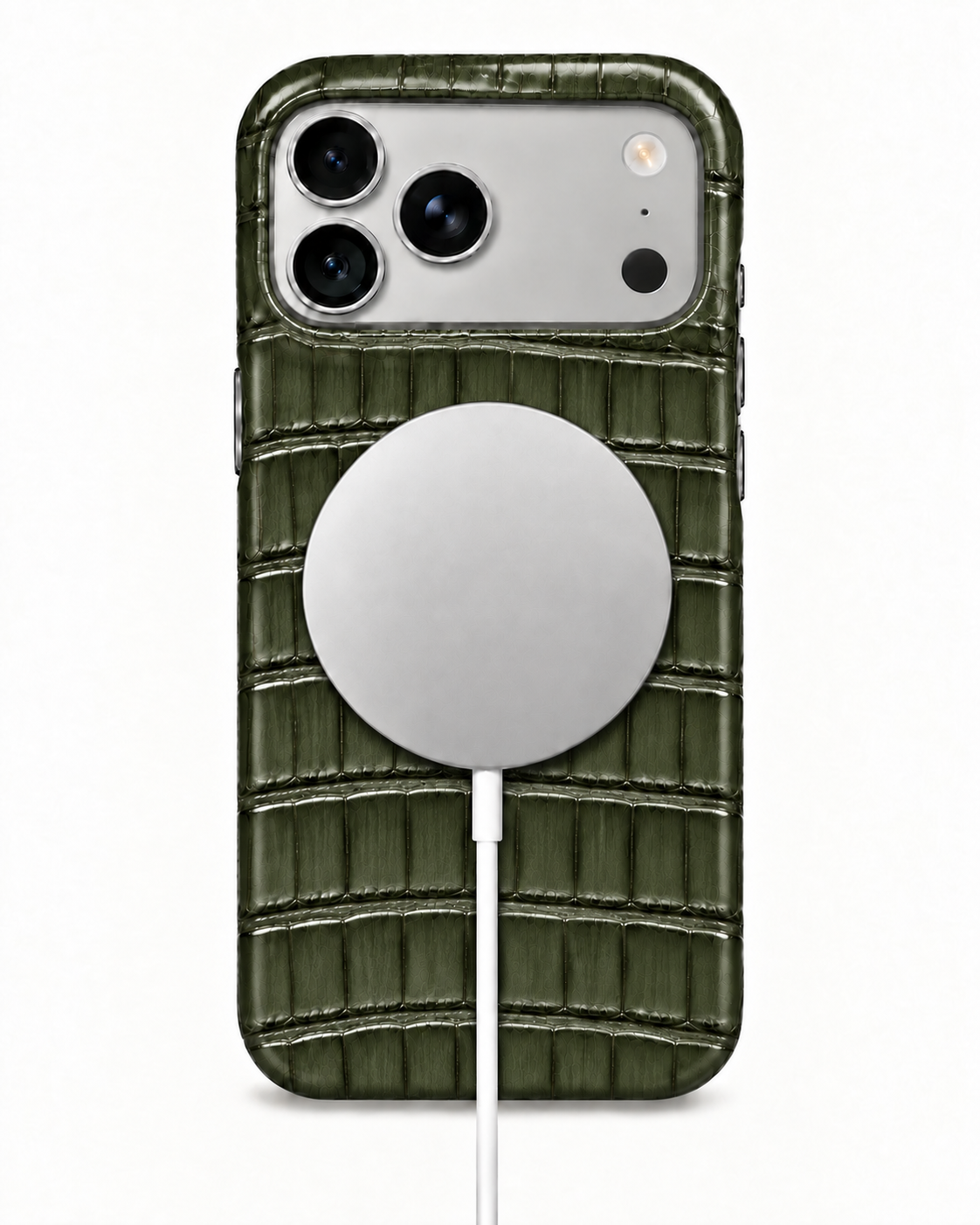 iPhone 18 Pro Max — Crocodile — Vert militaire — Voir l’image 5