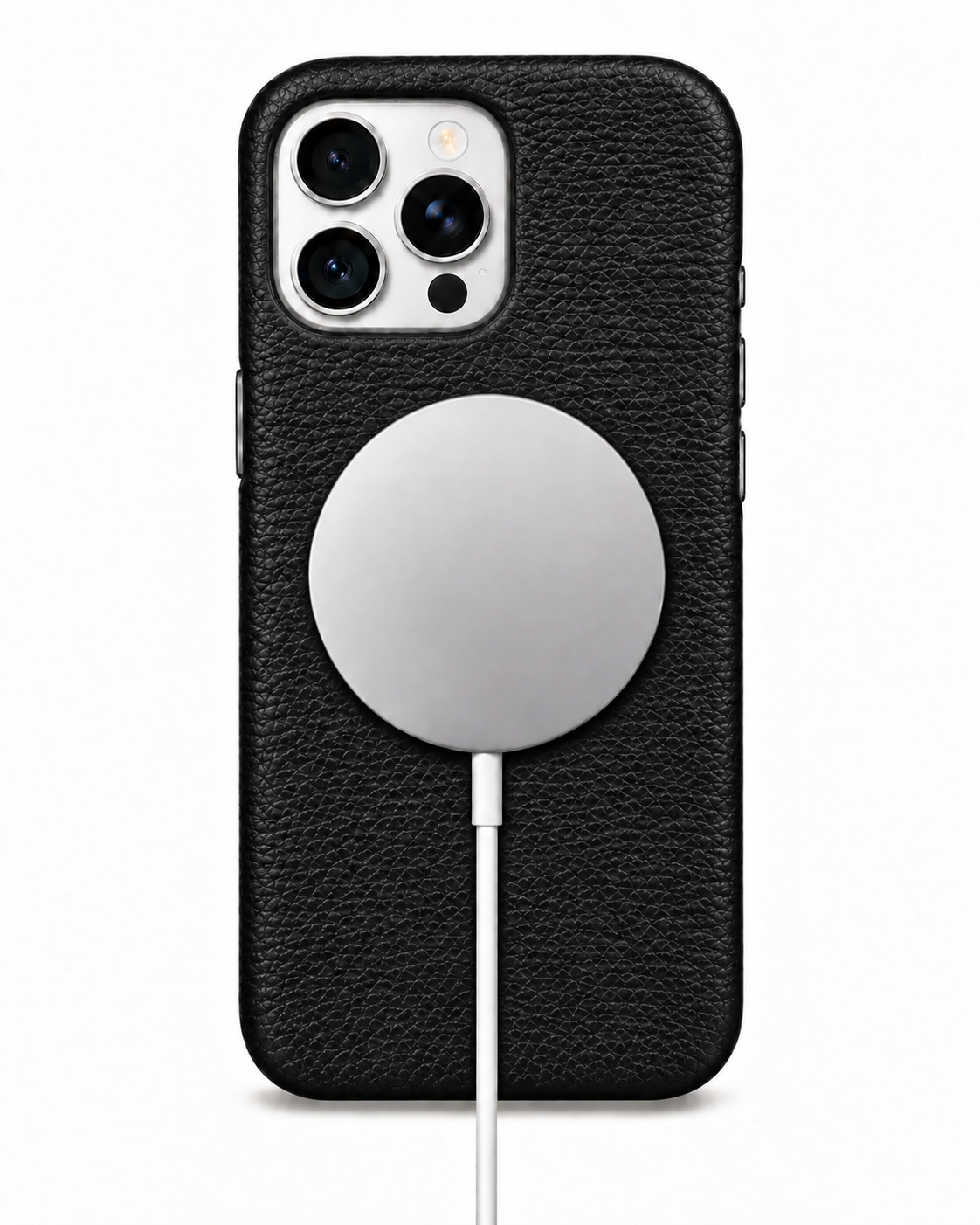 iPhone 16 Pro Max — Grained calfskin — Black — View image 5