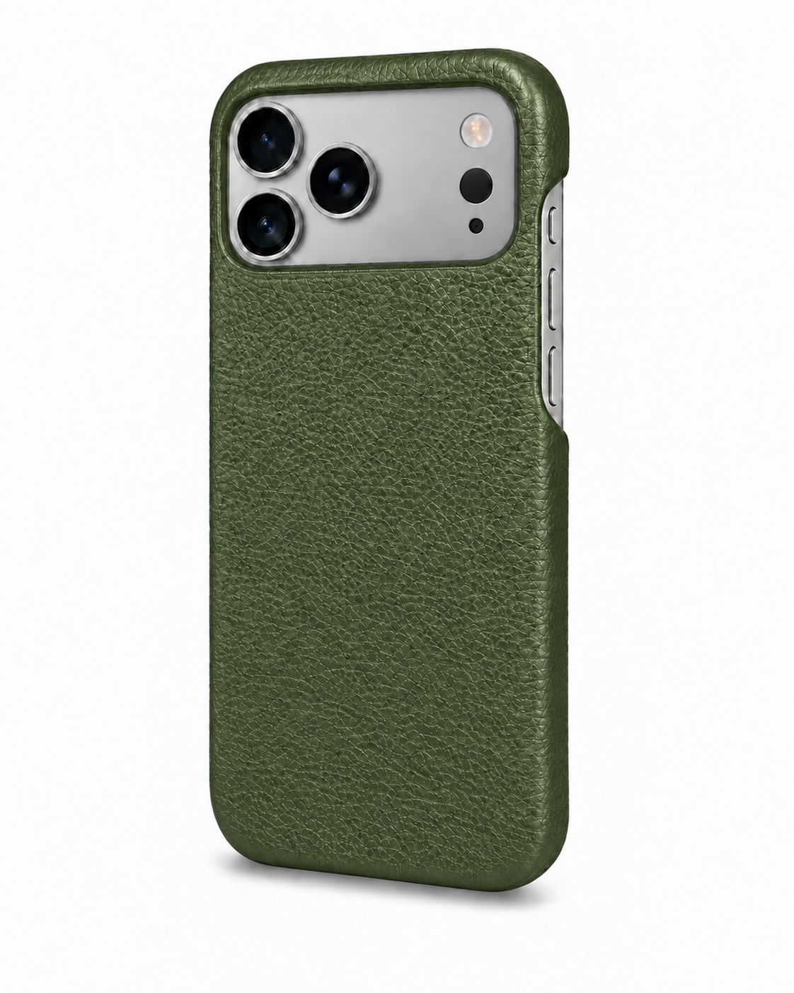 iPhone 18 Pro — Grained calfskin — Green — View image 2