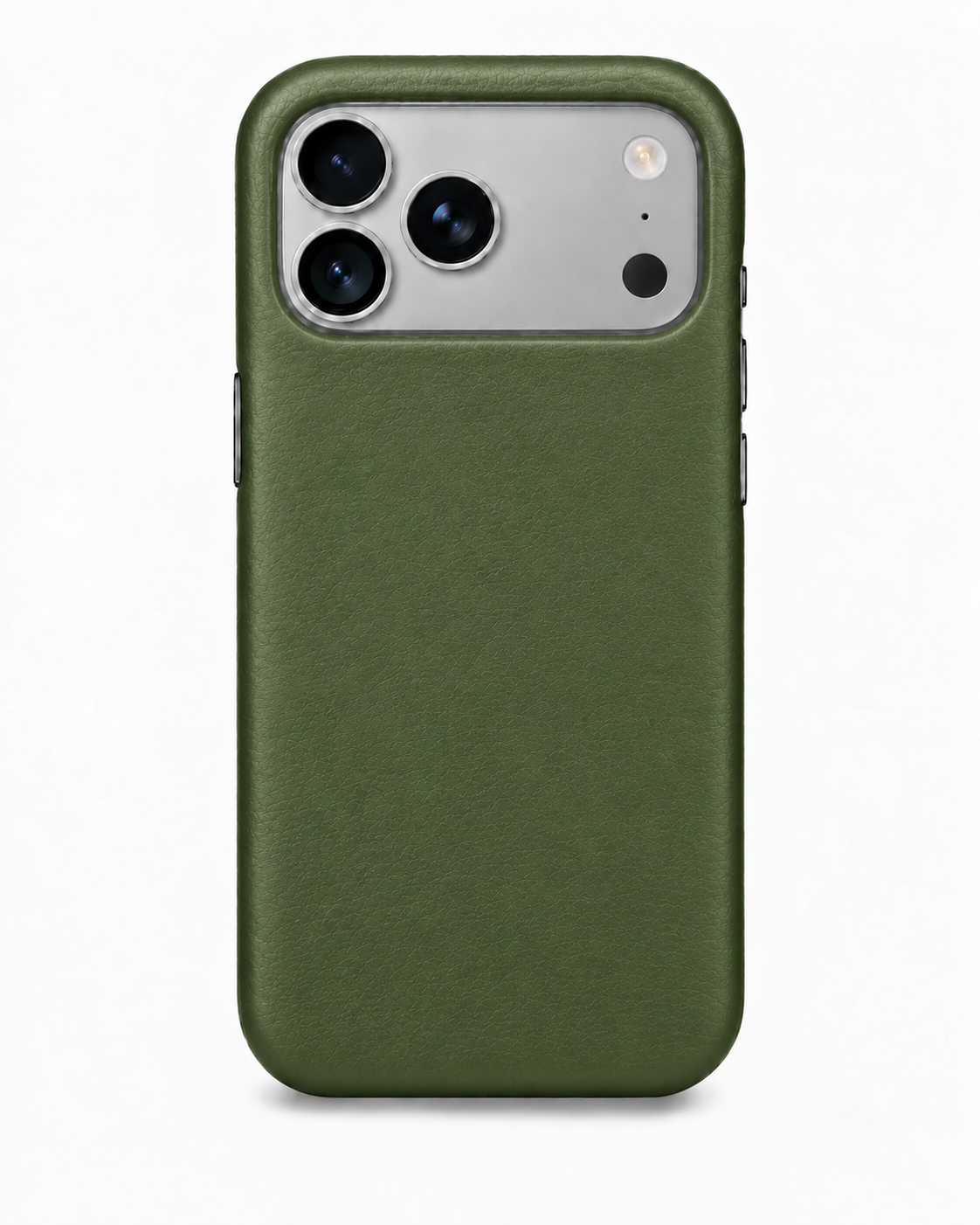 iPhone 18 Pro — Smooth calfskin — Green — View image 1