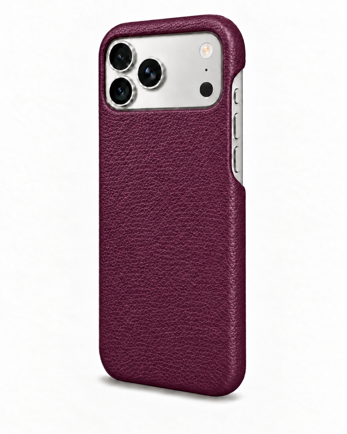 iPhone 17 Pro Max — Grained calfskin — Purple — View image 2