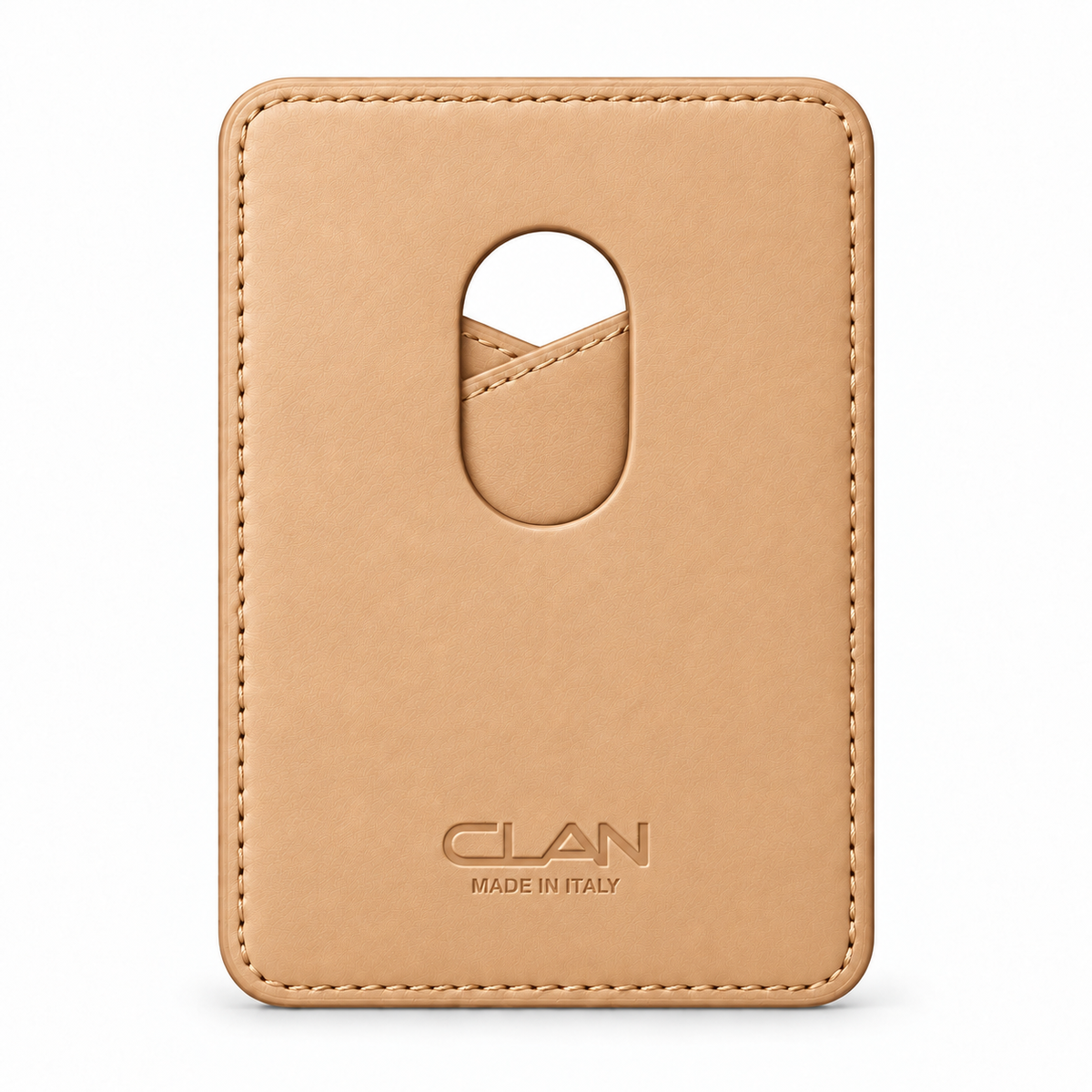 MagSafe Card Holder — Cross Pocket — Lizard — Beige