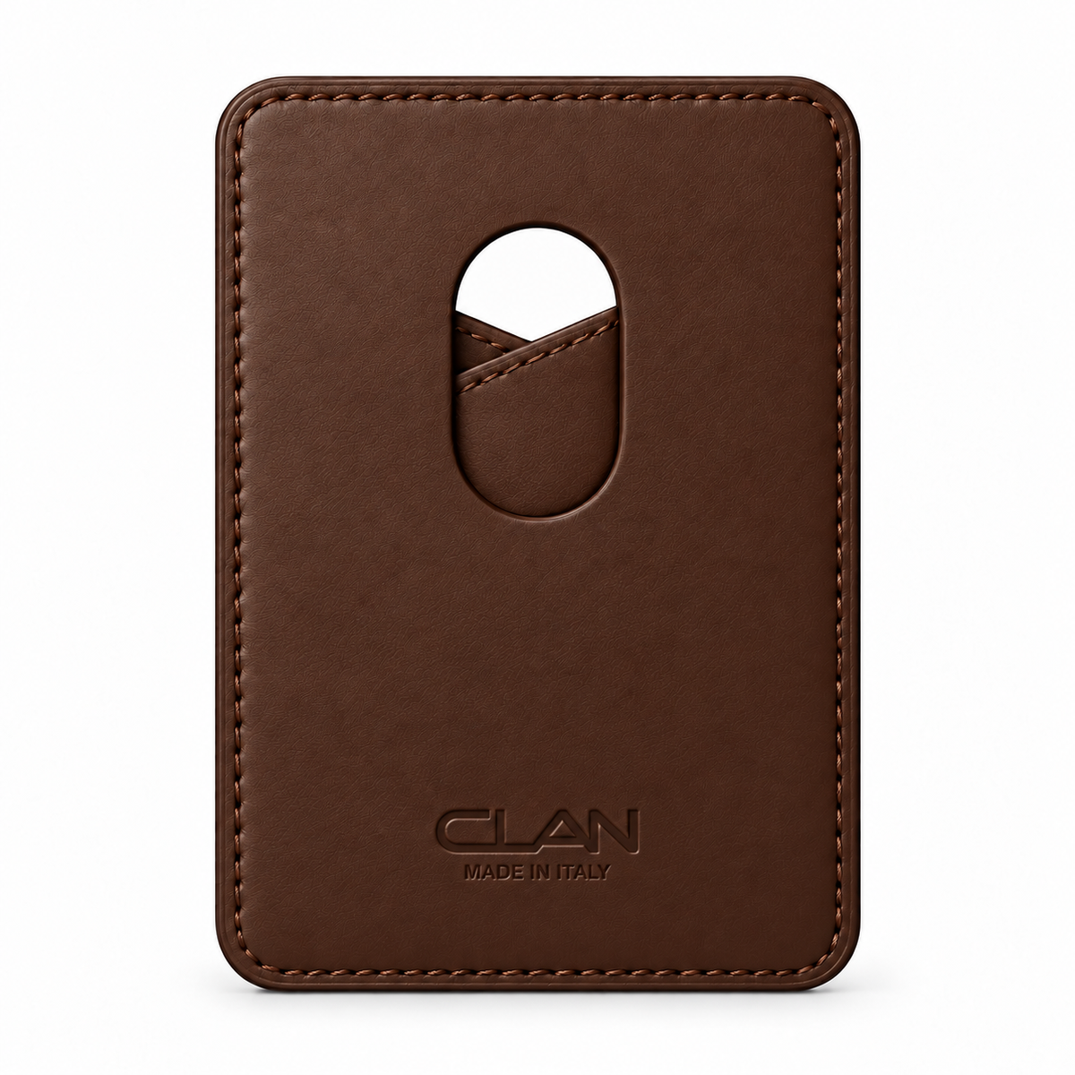 MagSafe Card Holder — Cross Pocket — Lizard — Brown