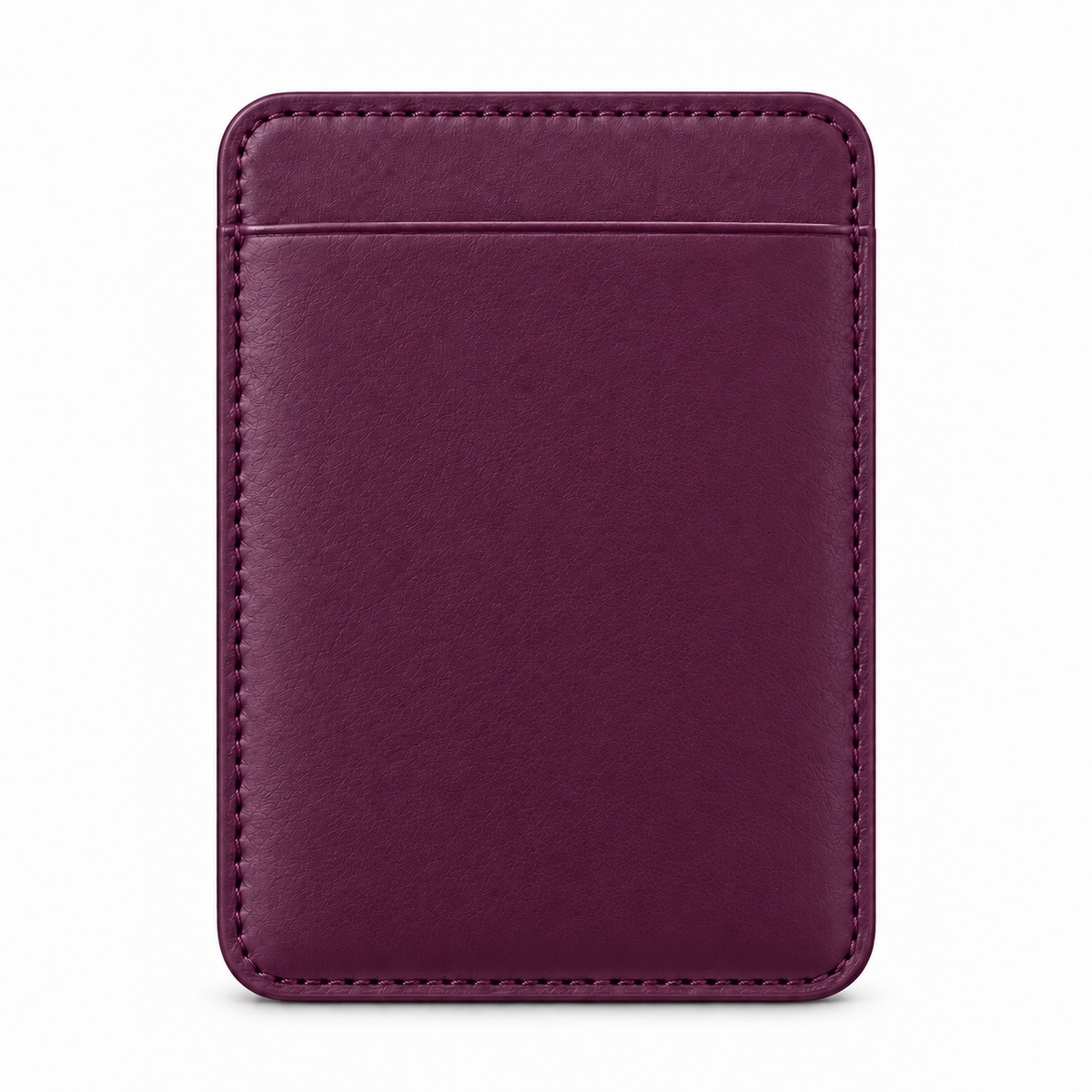 CLAN MagSafe Single Pocket card holder — smooth calfskin — Purple — front