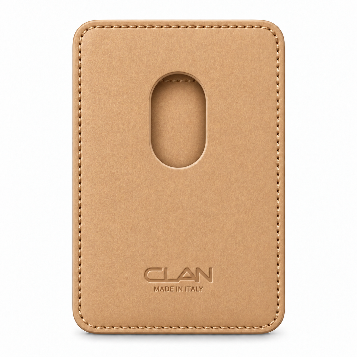 Porte-cartes MagSafe — Poche simple — Lézard — Beige