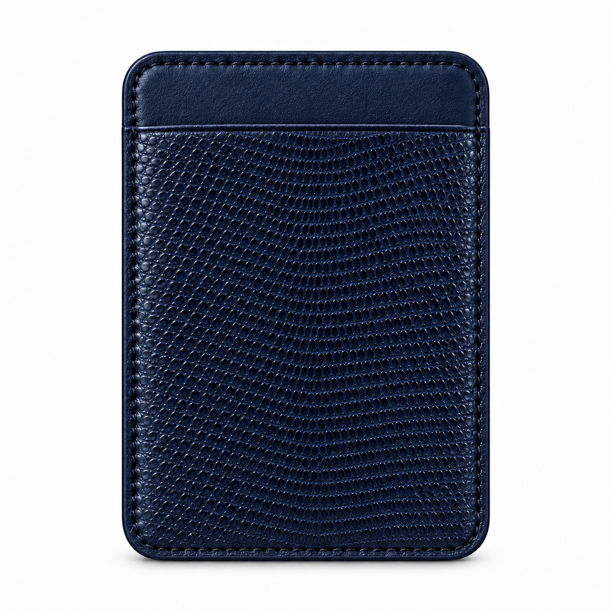 MagSafe-Kartenetuis — Single Pocket — Eidechsenleder — Blau