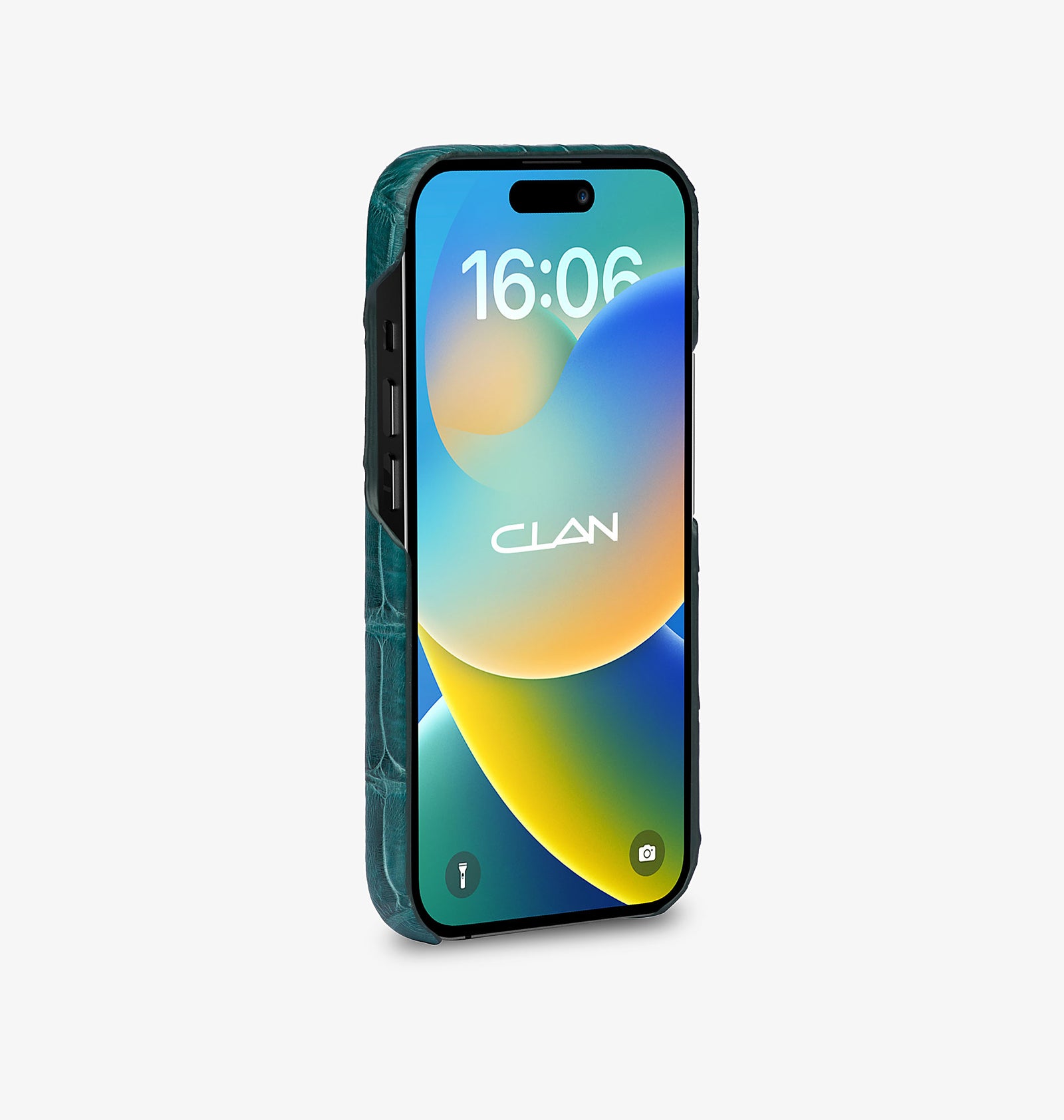 iPhone 14 Pro — Crocodile — Vert pétrole foncé — Voir l’image 3
