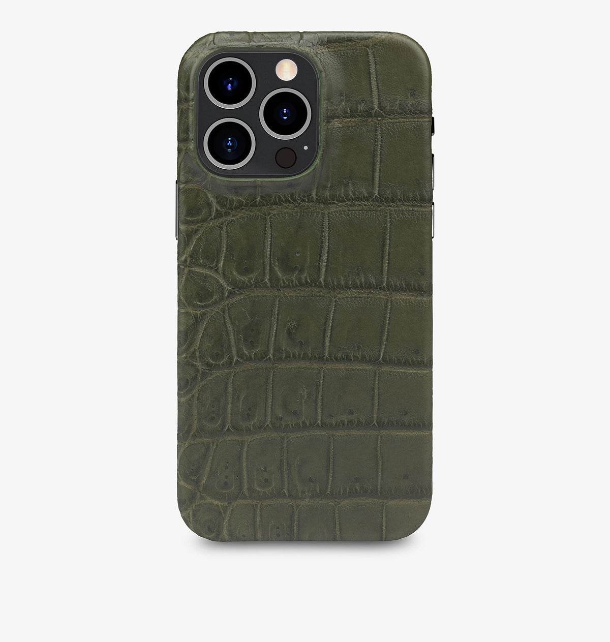 iPhone 13 Pro Max — Crocodile — Vert militaire — Voir l’image 1