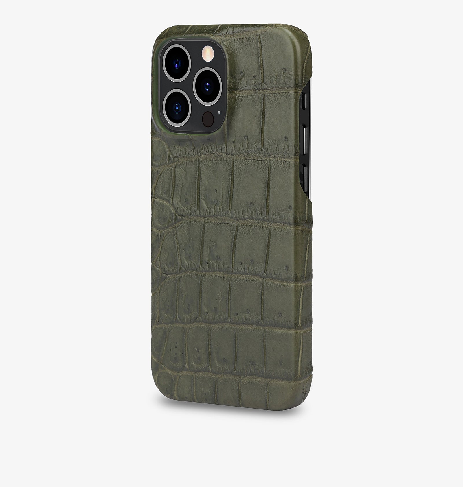 iPhone 14 Pro Max — Crocodile — Vert militaire — Voir l’image 2