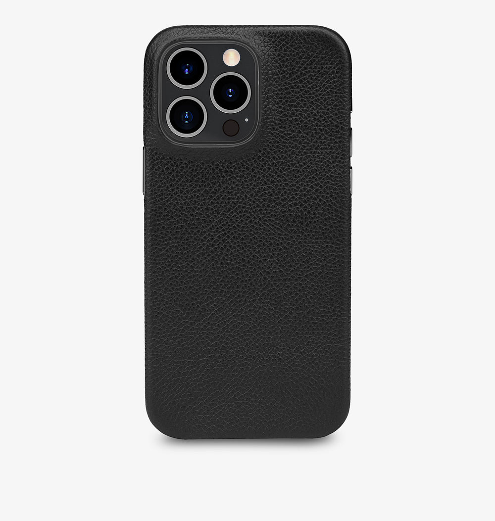 iPhone 14 Pro Max — Kalbsleder — Schwarz