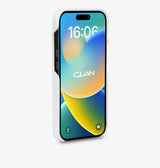 iPhone 15 Pro Max — Vitello stampato coccodrillo — Bianco lucido — Visualizza immagine 3