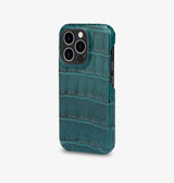 iPhone 15 Pro — Coccodrillo — Verde petrolio scuro — Visualizza immagine 2