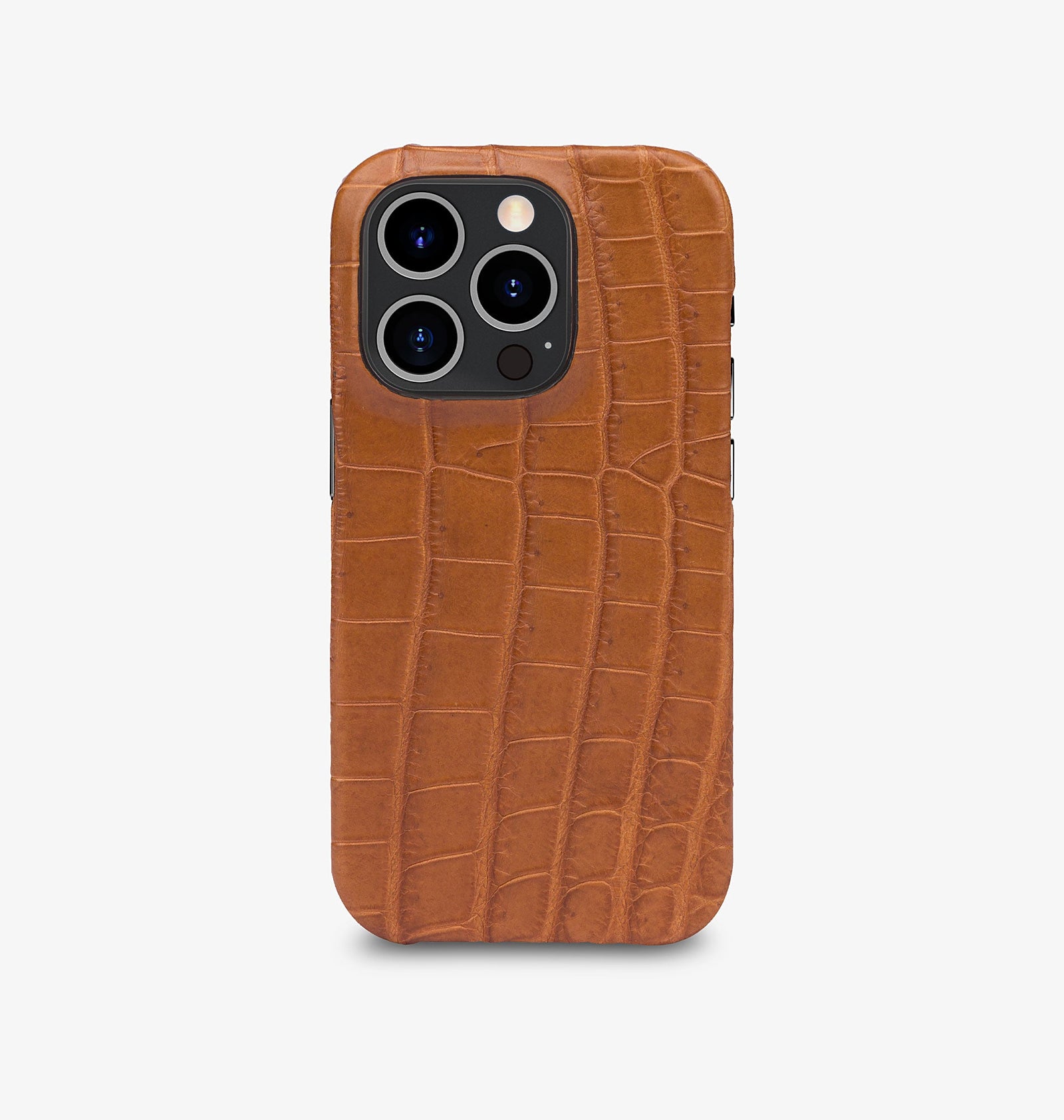 iPhone 15 Pro — Coccodrillo — Marrone chiaro — Visualizza immagine 1