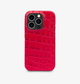 iPhone 15 Pro — Coccodrillo — Rosso — Visualizza immagine 1