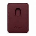 MagSafe Card Holder — Double Pocket — Alligator — Burgundy