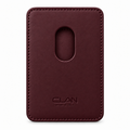 MagSafe Card Holder — Single Pocket — Alligator — Burgundy