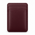 MagSafe Card Holder — Double Pocket — Calfskin — Burgundy
