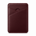 MagSafe Card Holder — Cross Pocket — Calfskin — Burgundy