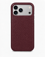 iPhone 17 Pro — iPhone 17 Pro— Calfskin — Burgundy — View image 1