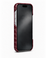 iPhone 18 Pro — iPhone 18 Pro— Crocodile-embossed calfskin — Burgundy — View image 3