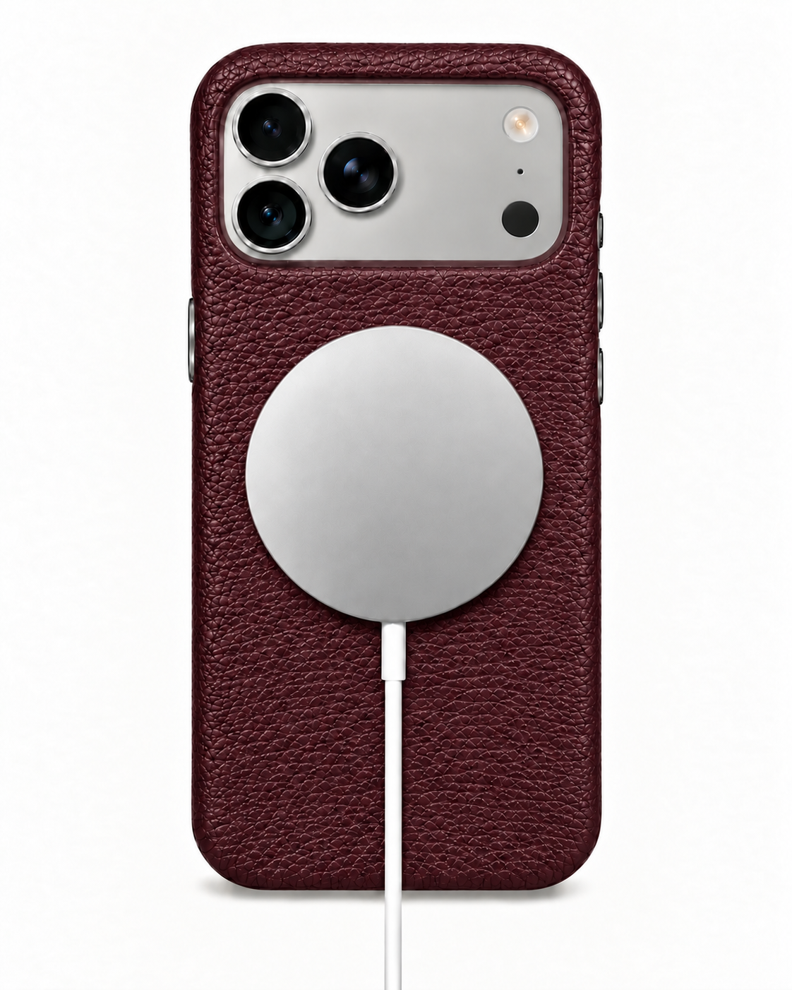 iPhone 18 Pro Max — iPhone 18 Pro Max— Calfskin — Burgundy — View image 5