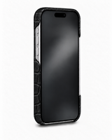 iPhone 16 Pro — Crocodile-embossed calfskin — Black — View image 3