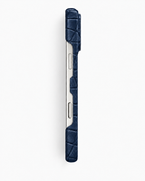 iPhone 16 Pro — Crocodile-embossed calfskin — Blue — View image 4
