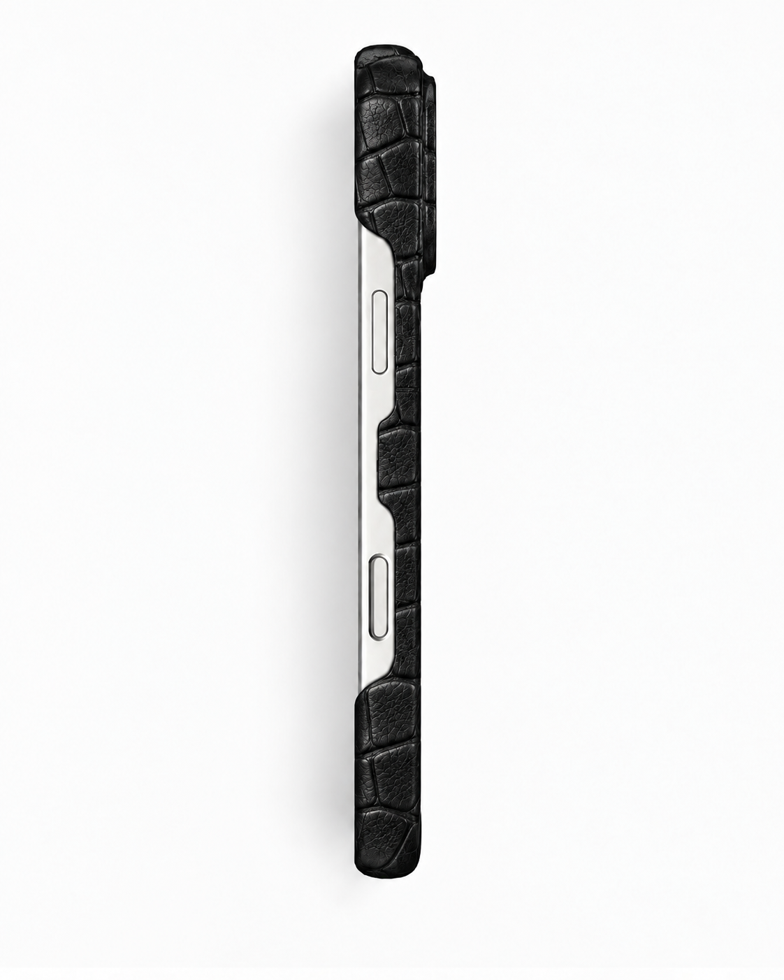 iPhone 18 Pro — Crocodile-embossed calfskin — Black — View image 4
