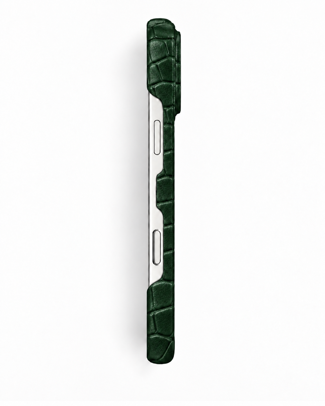 iPhone 18 Pro — Crocodile-embossed calfskin — Dark Green — View image 4
