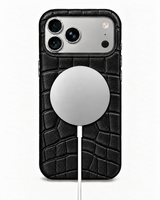 iPhone 17 Pro Max — iPhone 17 Pro Max— Veau embossé crocodile — Noir — Voir l’image 5