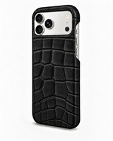 iPhone 18 Pro Max — Crocodile-embossed calfskin — Black — View image 2