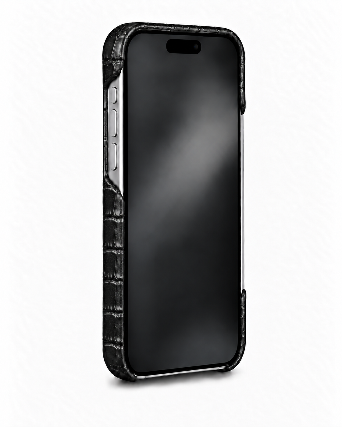 iPhone 17 Pro Max — iPhone 17 Pro Max— Crocodile-embossed calfskin — Glossy Black — View image 3