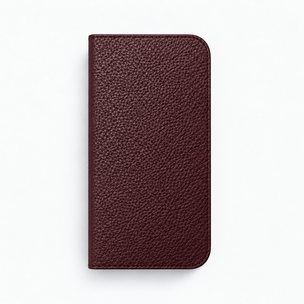 iPhone 17 Pro — Vitello goffrato — Burgundy — Visualizza immagine 1