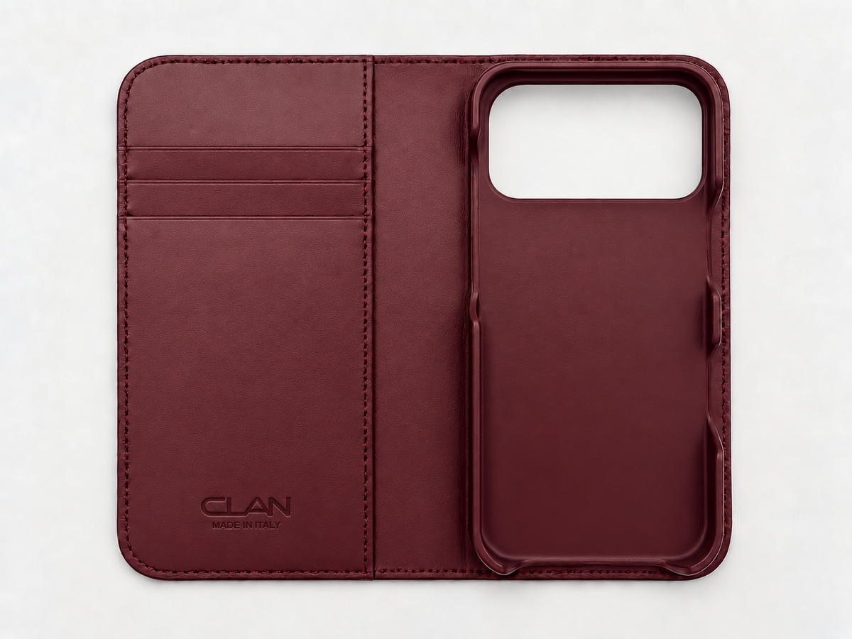 iPhone 18 Pro — Alligatore — Burgundy — Visualizza immagine 2