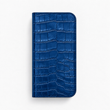 iPhone 16 Pro — Vitello stampa alligatore — Blu — Visualizza immagine 1